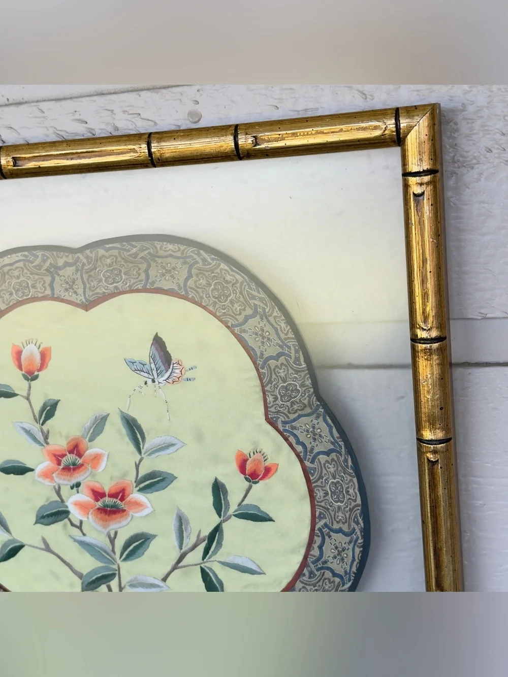 Antique Chinese Hand Embroidered Forbidden Stitch 100% Silk Art Framed Decor